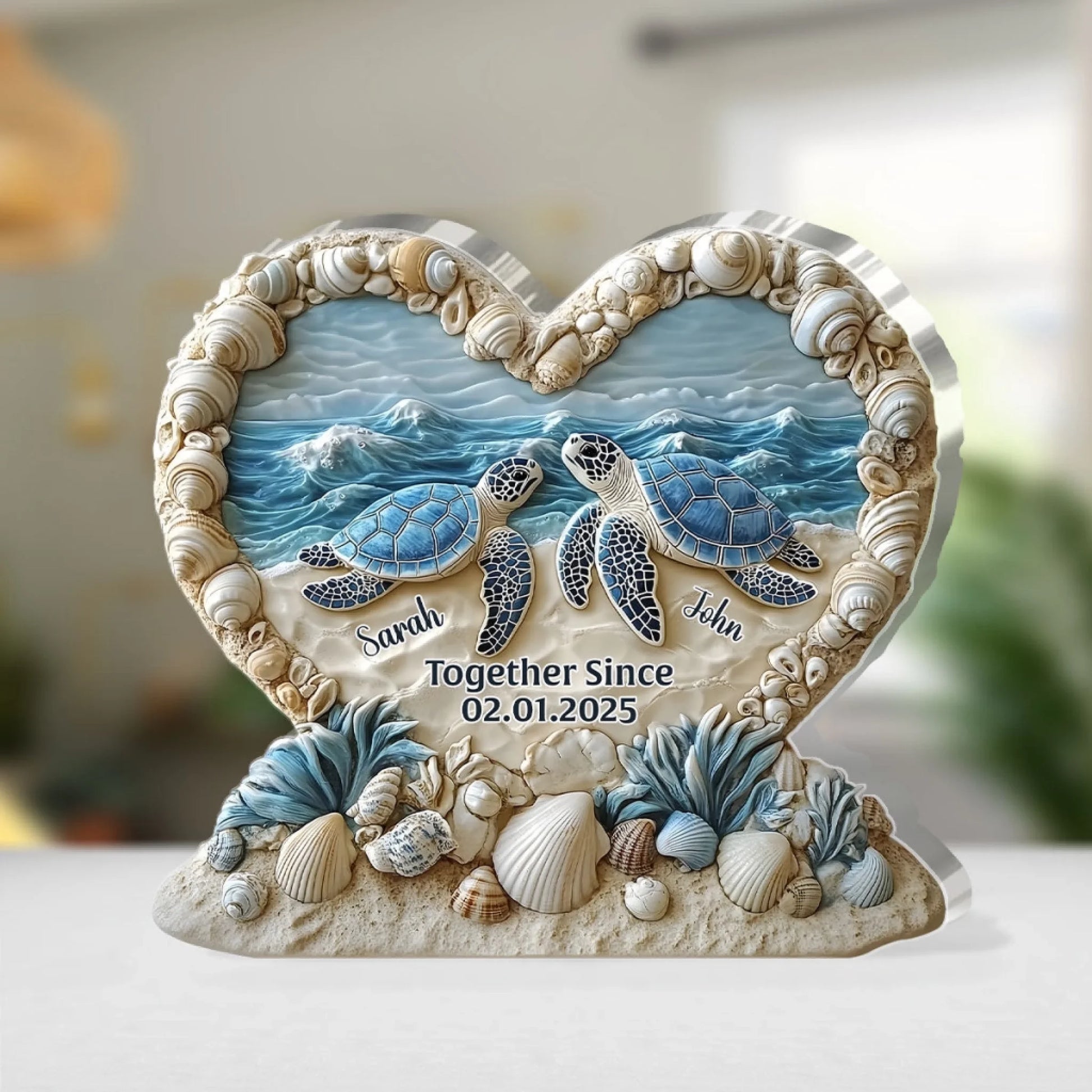 Forever By The Sea - Personalized Custom Shaped_yyt