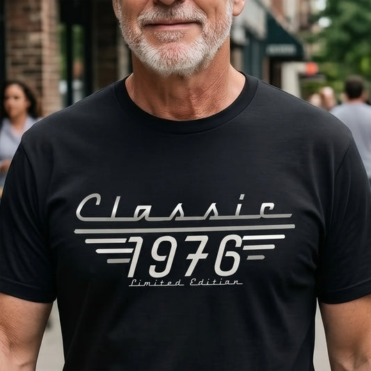 Father's Day Gifts, Classic Limited Edition - Birthday Gift, Vintage Old Age Gift For Him, Dad, Husband, Grandpa - Personalized Shirt