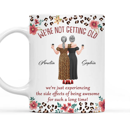 Custom Mug - Personalized Best Friend Birthday Gifts For Women, Besties, Sisters, BFF - Besties Forever For Life
