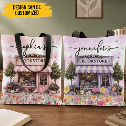 Custom All-Over Print Tote Bag - Personalized Bookish Gifts For Book Lovers, Bookworms, Readers - Every Page Holds Magic