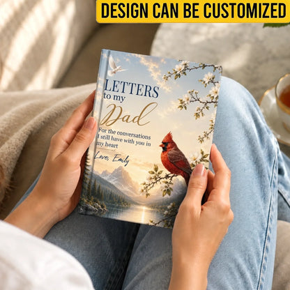 Custom Hardcover Journal - Personalized Memorial Sympathy Gifts For Loss Of Mom, Dad - In Loving Memory Always