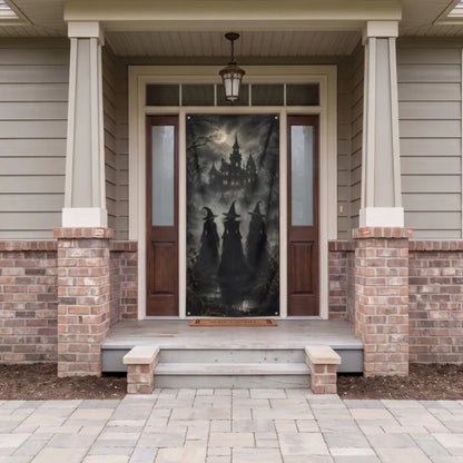 Halloween_Door_Decorations_Creepy_Scary_Pumpkin_Tunnel_Personalized_Door_Cover_5