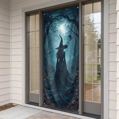 Halloween_Door_Decorations_Creepy_Scary_Pumpkin_Tunnel_Personalized_Door_Cover_4