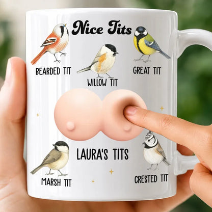 Custom Mug - Personalized Anniversary Wedding Gifts For Husband And Wife, Him And Her - Nice Tits