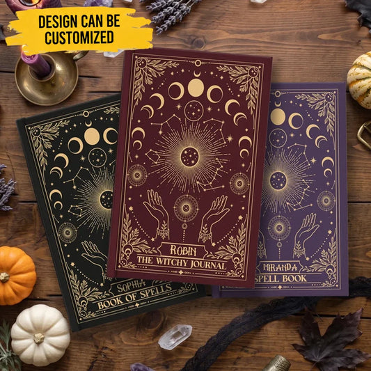 Book Of Shadow Spells Moon Phase - Personalized Journal
