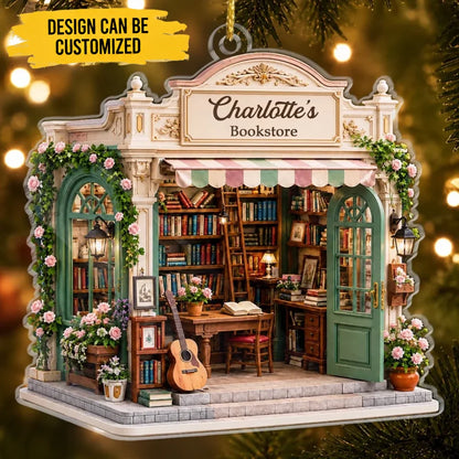 Custom Acrylic Ornament - Personalized Christmas Bookish Gifts For Book Lovers, Bookworms, Readers - One More Chapter