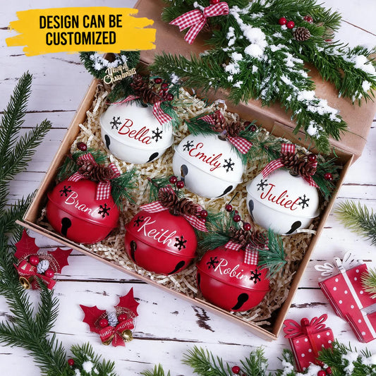 Custom Metal Jingle Bell - Personalized Christmas Gift for Kids and Family -My Greatest Joy This Holiday
