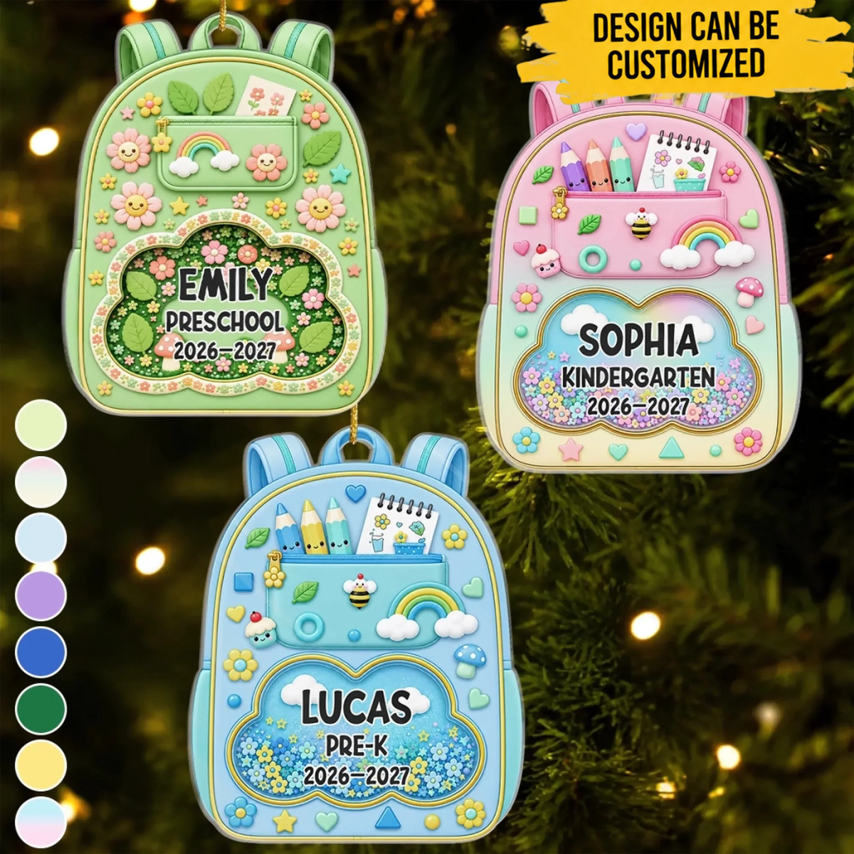 Custom Acrylic Ornament - Personalized Christmas Birthday Gifts For Kids - Learning With So Much Fun