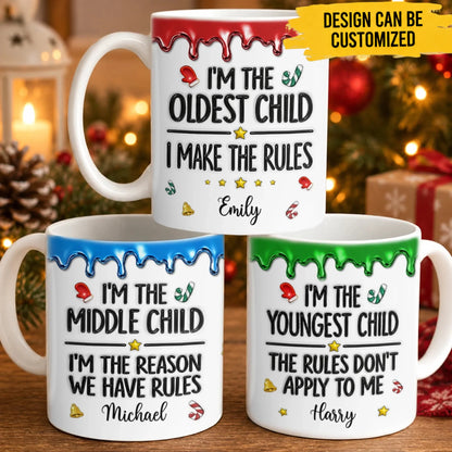 Custom 3D Inflated Effect Printed Mug - Personalized Birthday - Gifts For Mom, Dad, Brother, Sister - Better Together Always