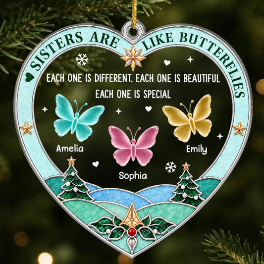 Custom Acrylic Ornament - Personalized Best Friend Christmas Birthday Gifts For Women, Besties, Sisters, BFF - Together We Flourish