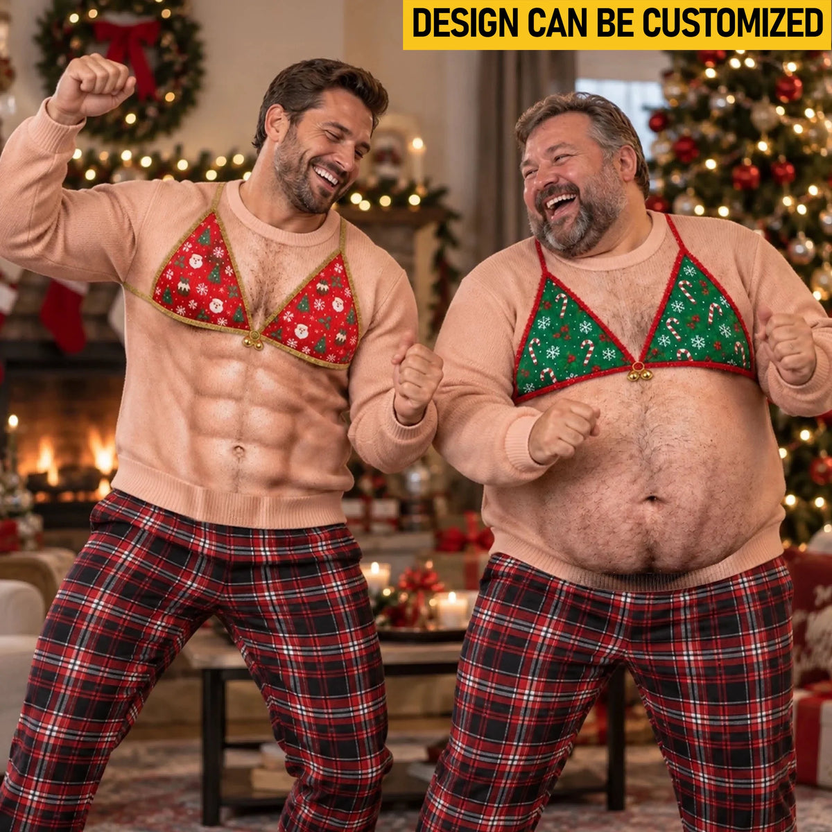 Custom Funny Ugly Sweatshirt - Personalized Christmas Birthday Gifts For Husband, Son, Grandson, Brother, Grandpa, Dad, Yourself - Christmas Beach Body Ready