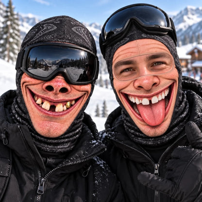 Custom Funny Face Gifts for Ski Lovers - Personalized Ski Mask - My Smile
