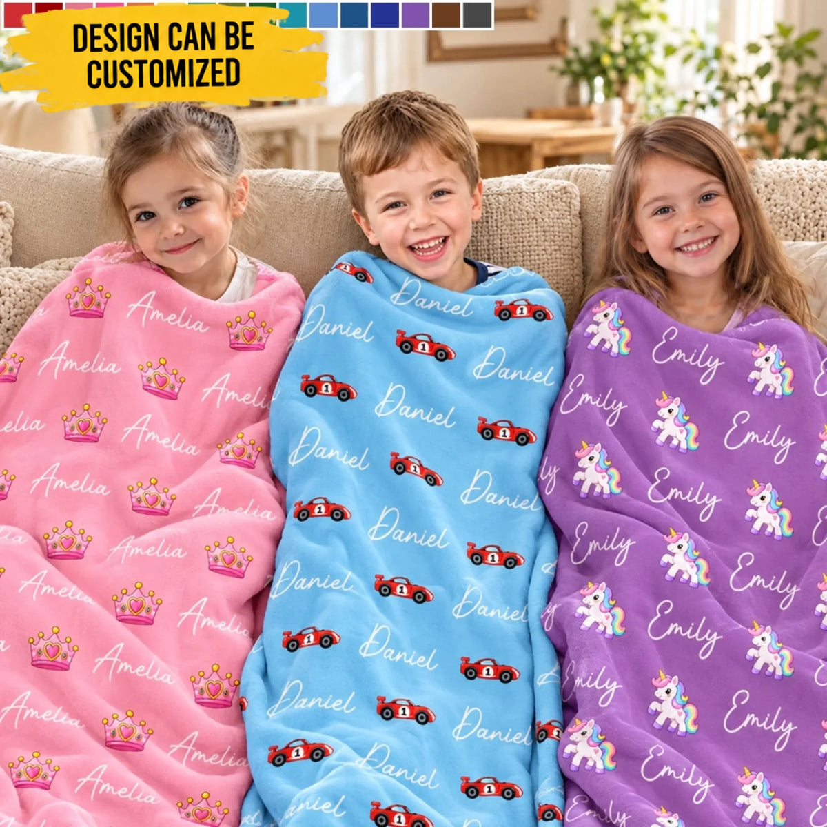 Custom Blanket - Personalized Birthday Gifts For Kids - Always Loved Always Shining Bright