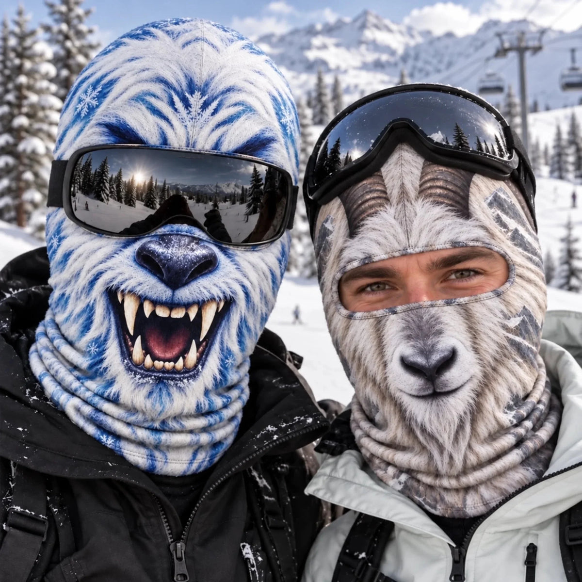 Custom Funny Ski Mask - Personalized Birthday Gifts For Ski Lovers - Chasing Fresh Powder