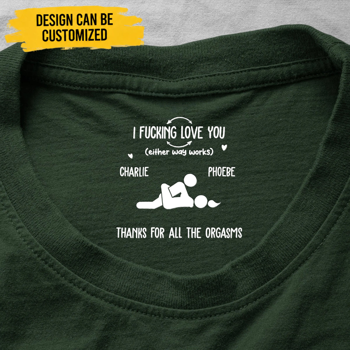 I F Love You Thanks For All The Orgasms Funny Gifts For Husband - Personalized Shirt