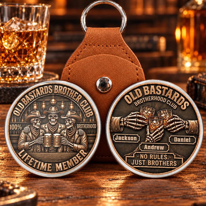 Custom Skeleton Brotherhood Club Brothers Gifts - Personalized Pocket Hug