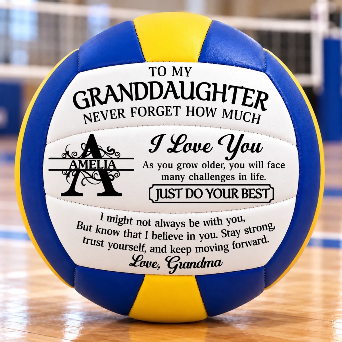 Custom Name Volleyball Gifts For Daughter, Granddaughter, Son, Grandson - Personalized Volleyball